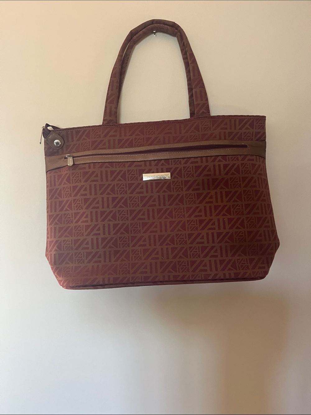 Stylish Brown Patterned Tote Bag